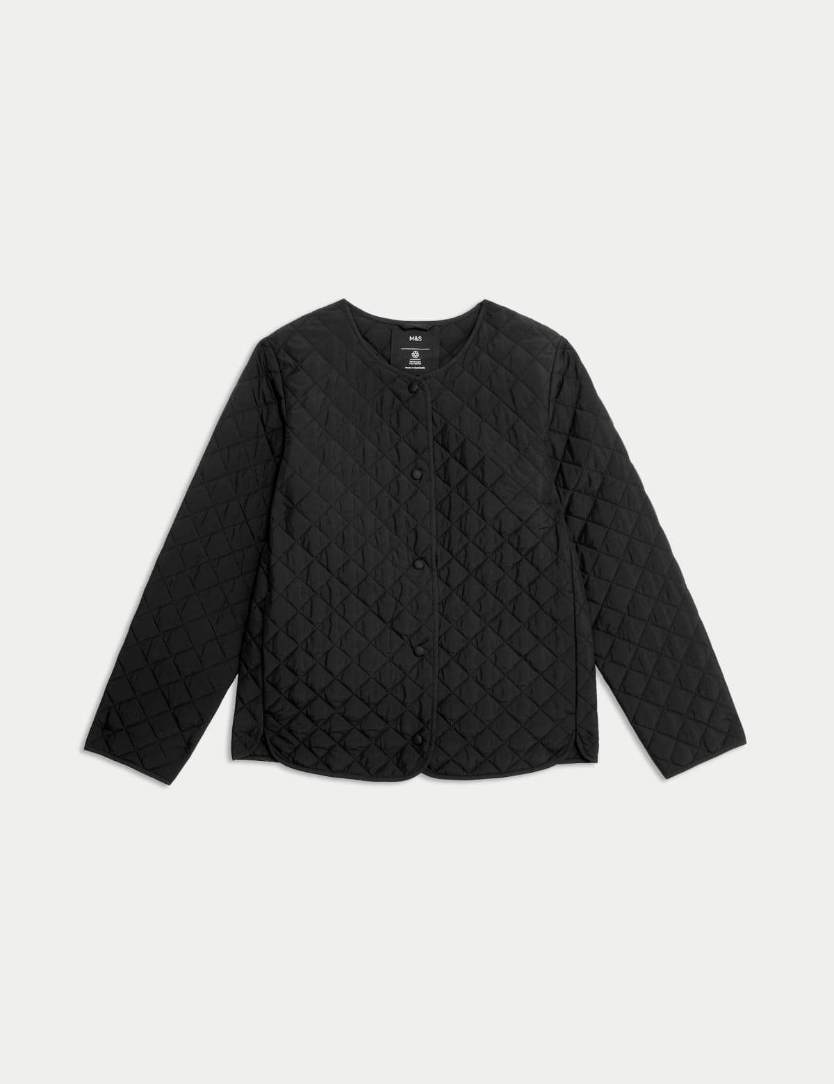 

Marks & Spencer Thermowarmth™ Quilted Jacket (FEMALE, BLACK, 6)