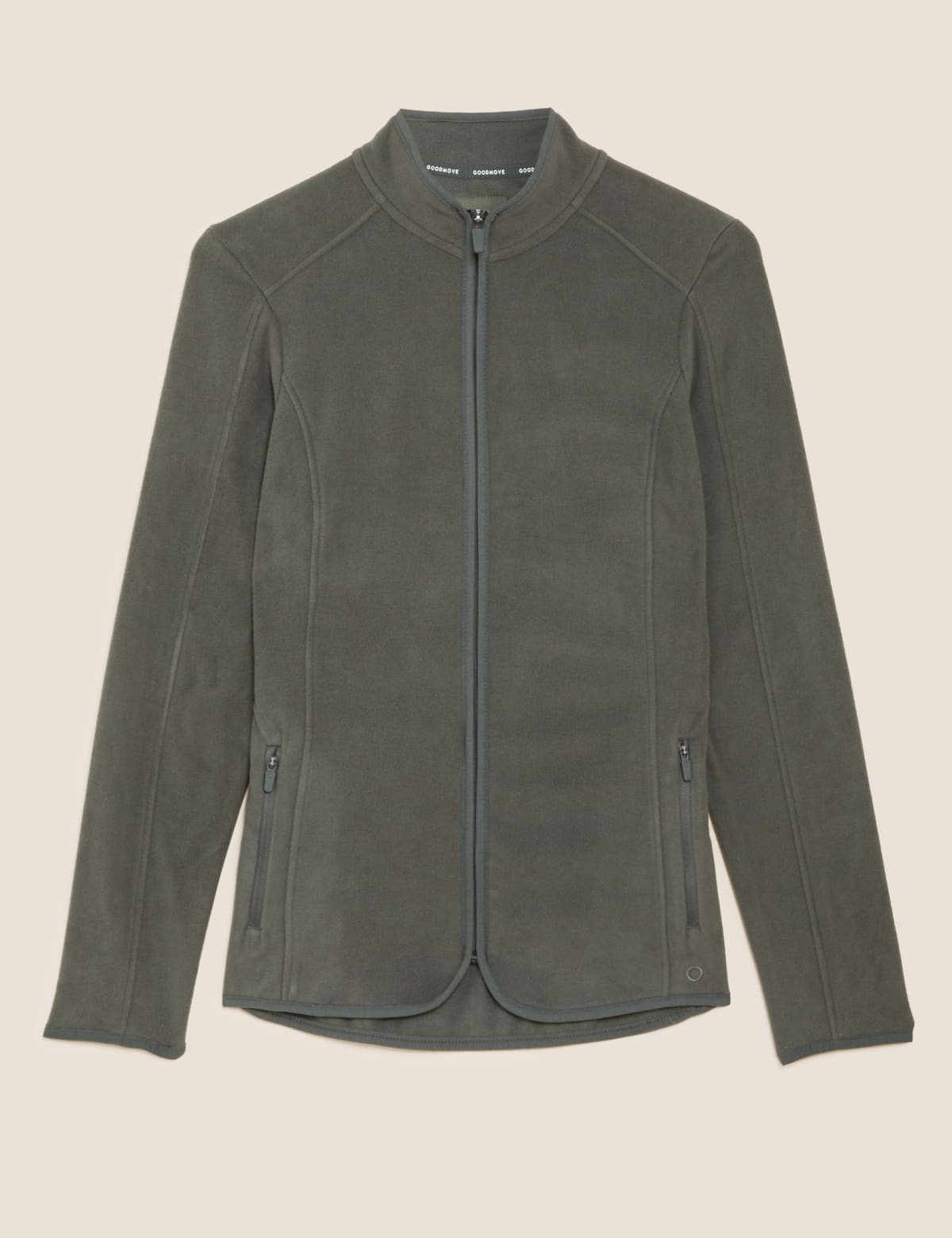 

Marks & Spencer Slim Fit Standing Collar Fleece Jacket (FEMALE, DARK OLIVE, 10)