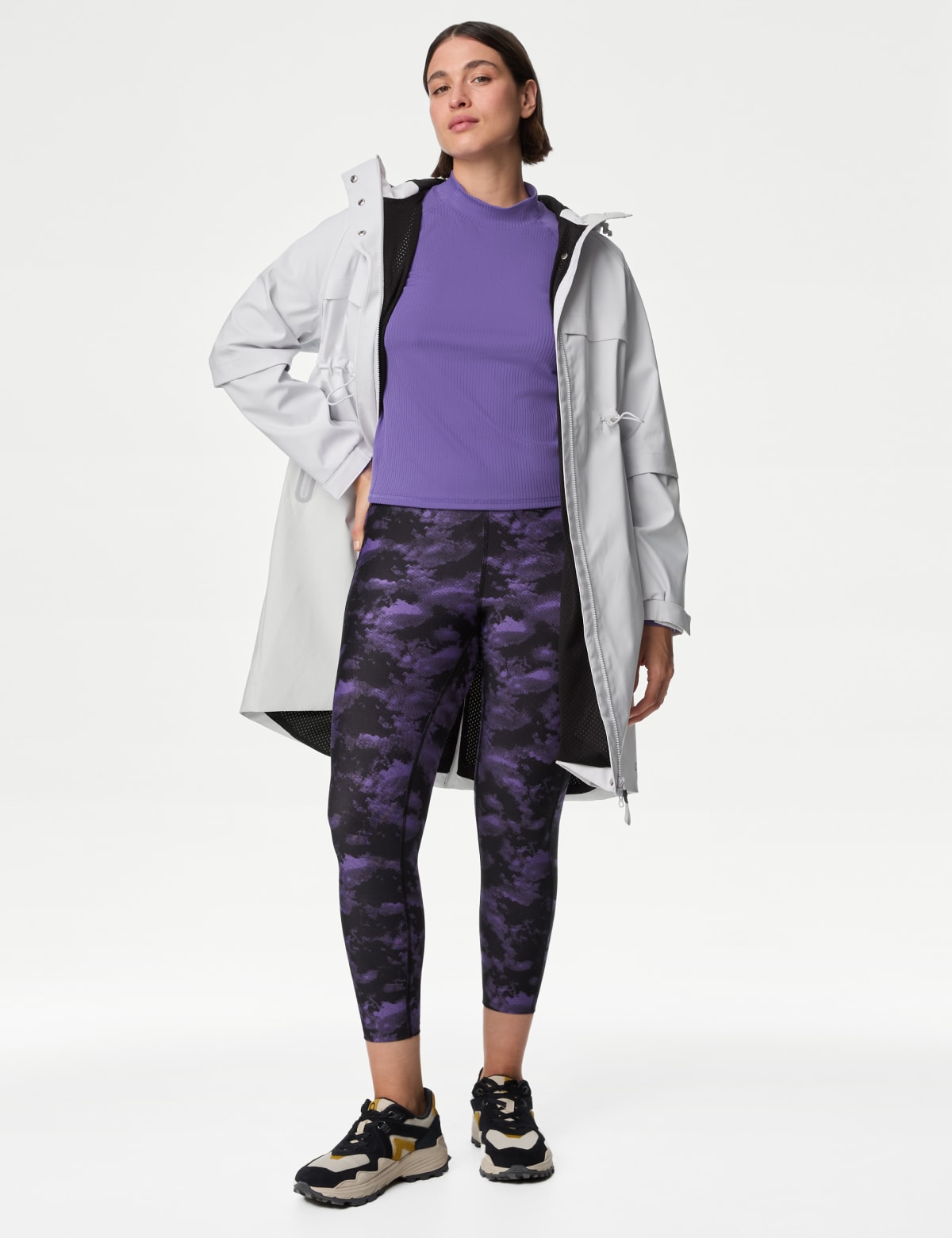 

Marks & Spencer Rib Funnel Neck Crop Top (FEMALE, PURPLE, 10)