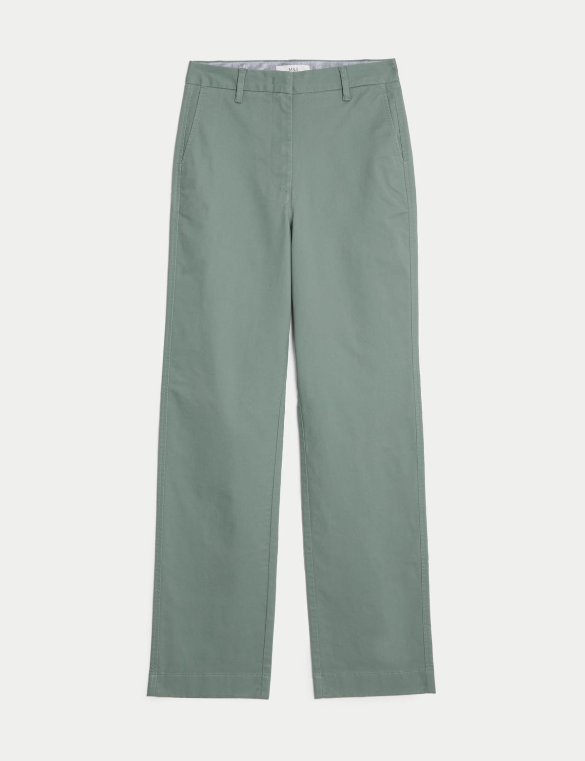 

Marks & Spencer Cotton Rich Straight Leg Chinos (FEMALE, DARK SAGE, 16-REG)