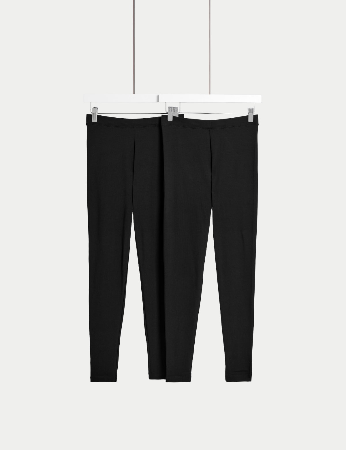 

Marks & Spencer 2pk High Waisted Leggings (FEMALE, BLACK/BLACK, 18-REG)