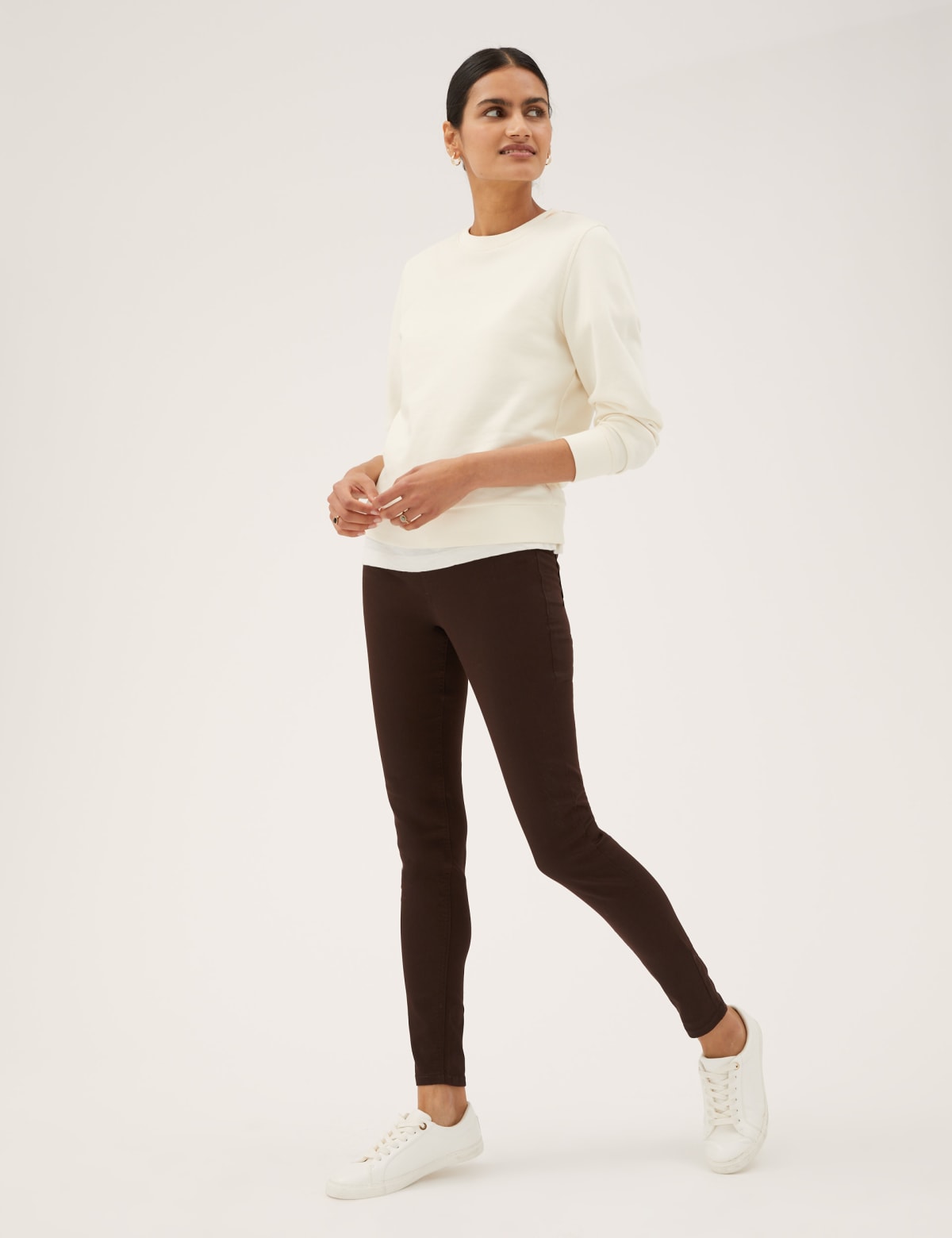 

Marks & Spencer High Waisted Jeggings (FEMALE, DARK BROWN, 12-REG)