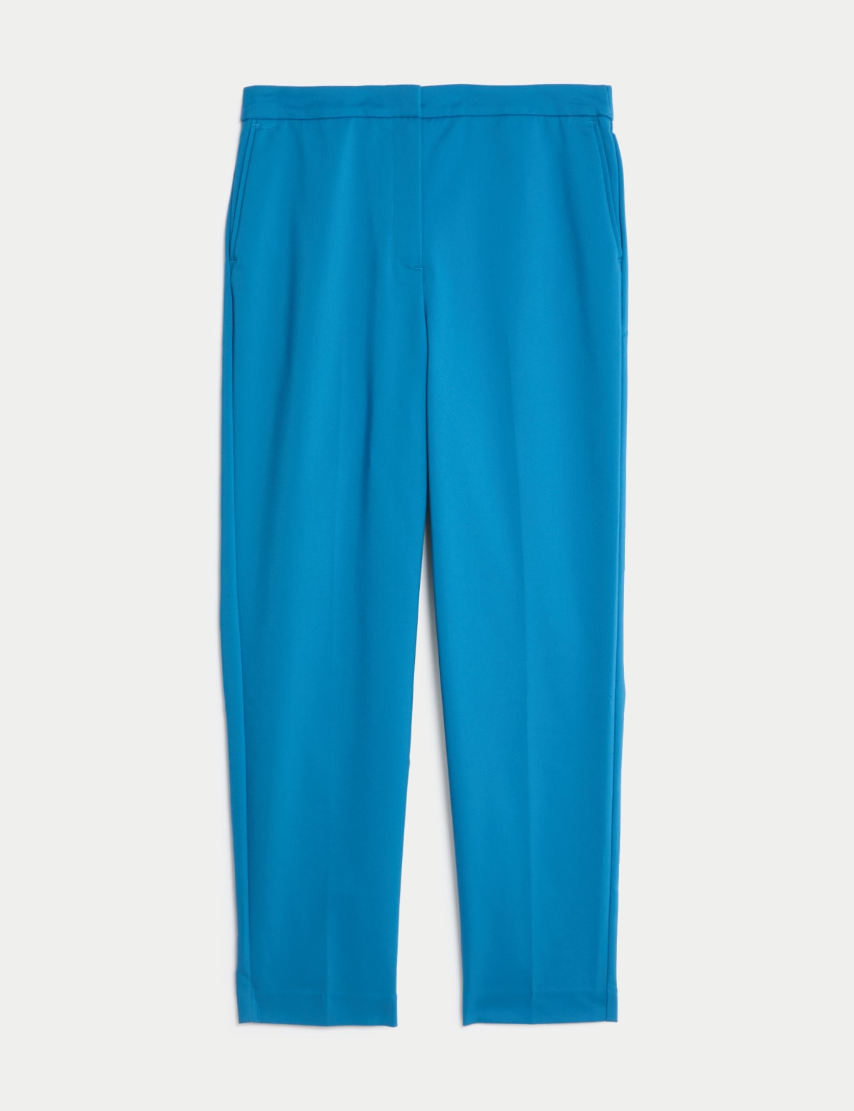 

Marks & Spencer Cotton Blend Slim Fit Ankle Grazer Trousers (FEMALE, DARK AIRFORCE, 20-REG)