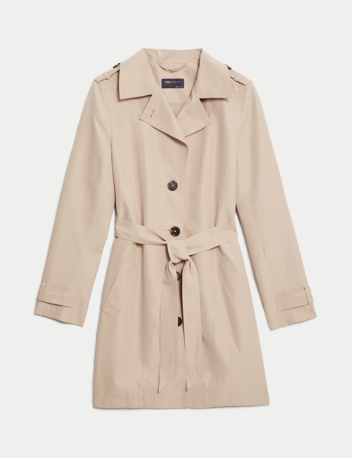 

Marks & Spencer Belted Single Breasted Trench Coat (FEMALE, CARAMEL, 14)