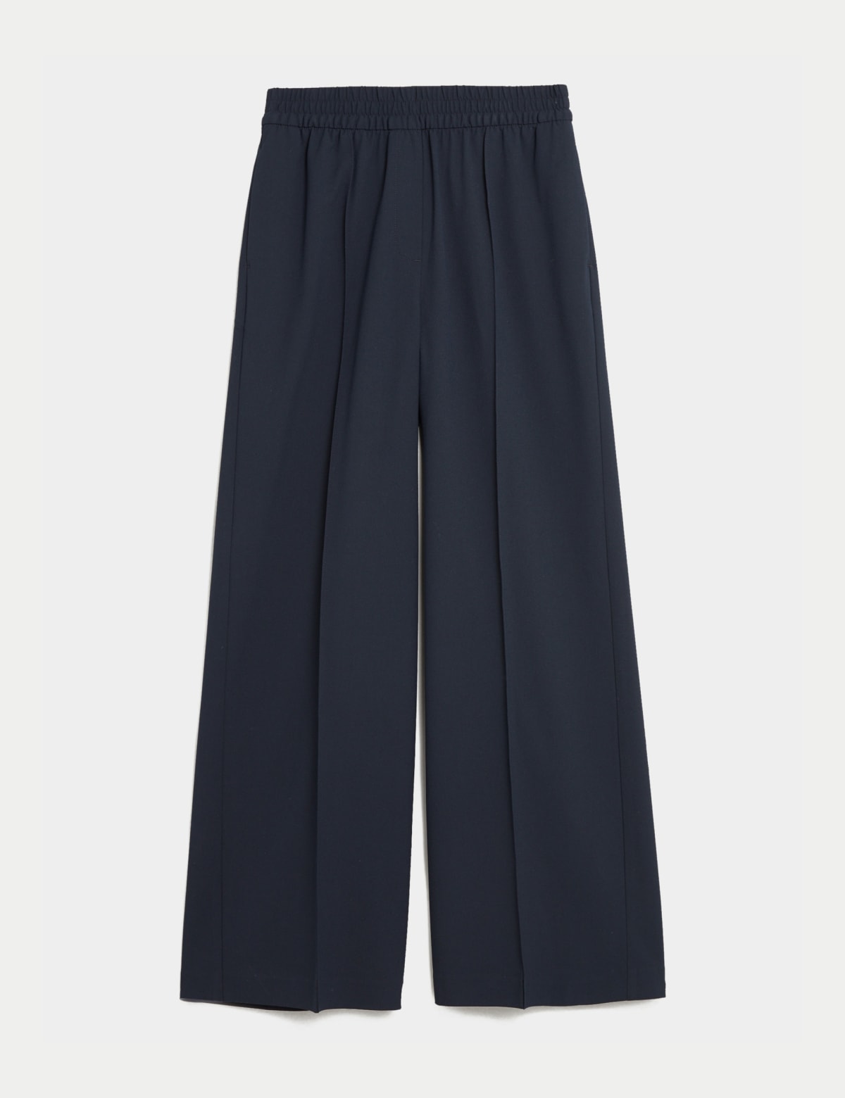 

Marks & Spencer Wide Leg Trousers (FEMALE, DARK NAVY, 18-REG)