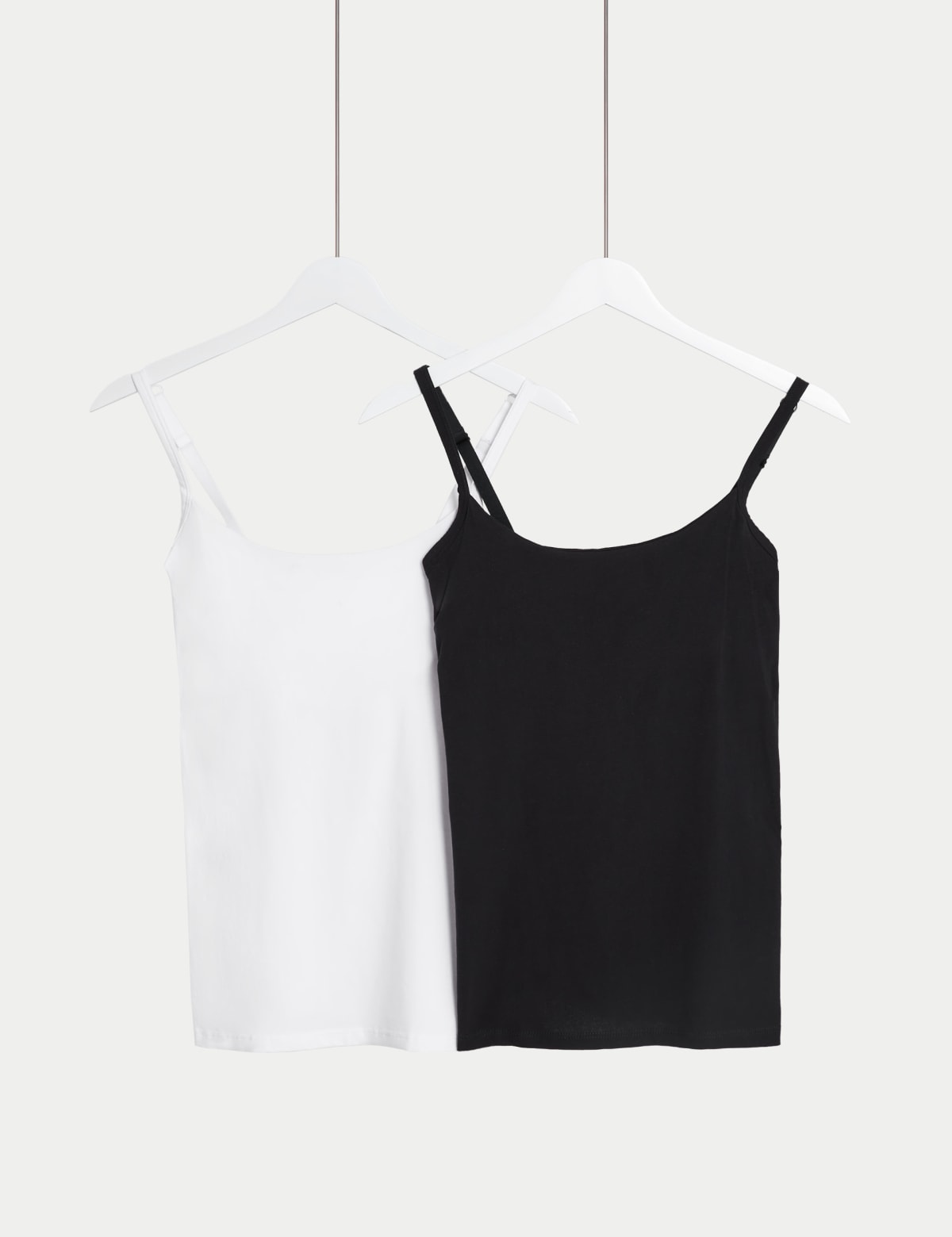 

Marks & Spencer 2pk Cotton Rich Secret Support™ Vests (FEMALE, WHITE MIX, 10)