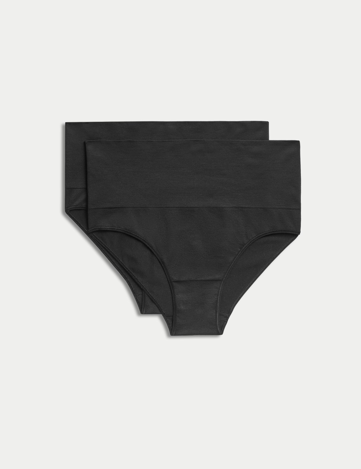 

Marks & Spencer 2pk Light Control Seamless High Leg Knickers (FEMALE, BLACK, S)