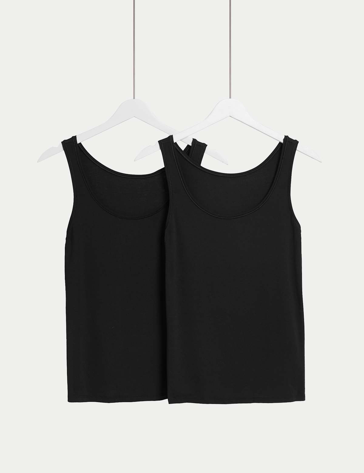 

Marks & Spencer 2pk Flexifit™ Modal Rich Vests (FEMALE, BLACK, 12)