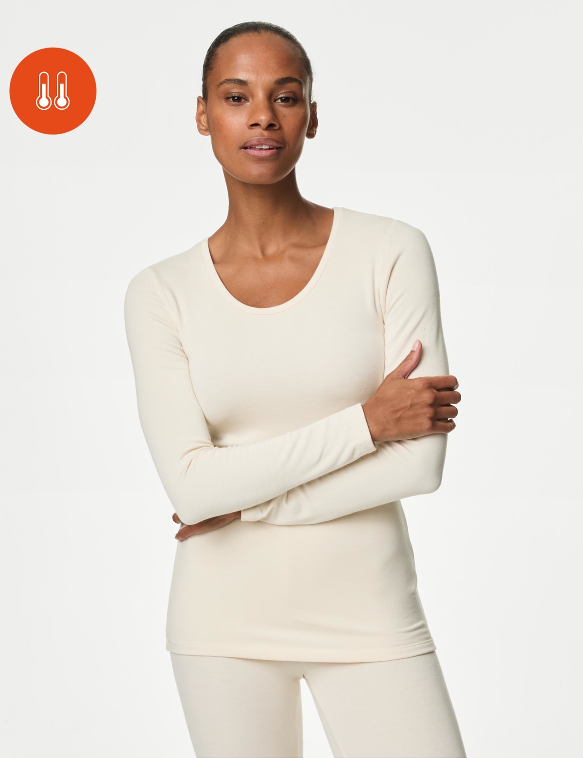 

Marks & Spencer Heatgen™ Medium Thermal Round Neck Top (FEMALE, LIGHT CREAM, 10)