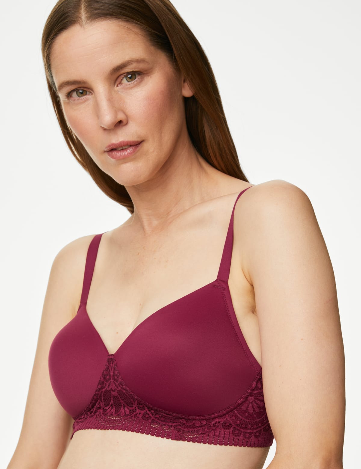 

Marks & Spencer Body Soft™ Non Wired Post Surgery Bra (FEMALE, DARK RASPBERRY, 32-B)