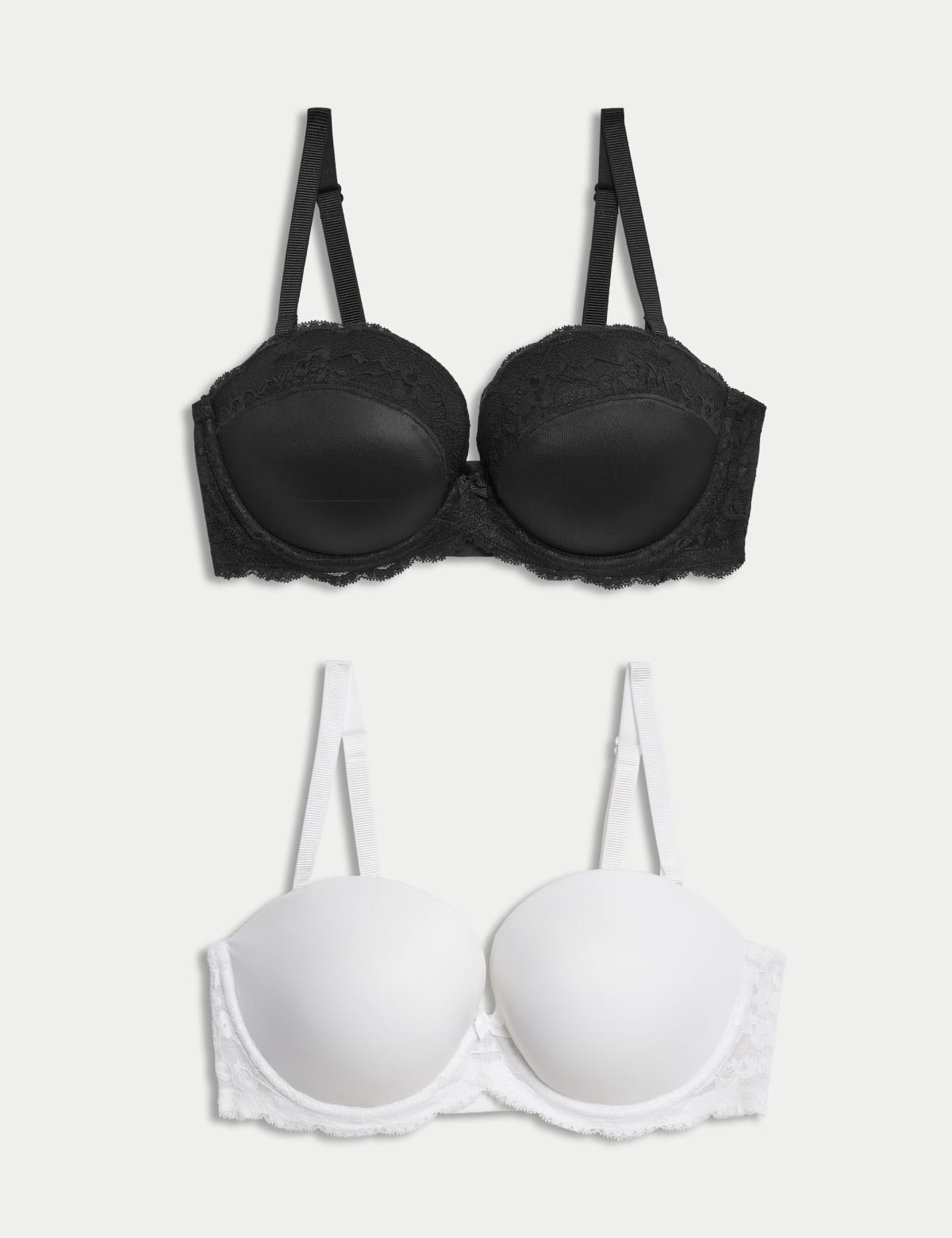 

Marks & Spencer 2pk Wired Multiway Push Up Bras A-E (FEMALE, BLACK MIX, 34-D)