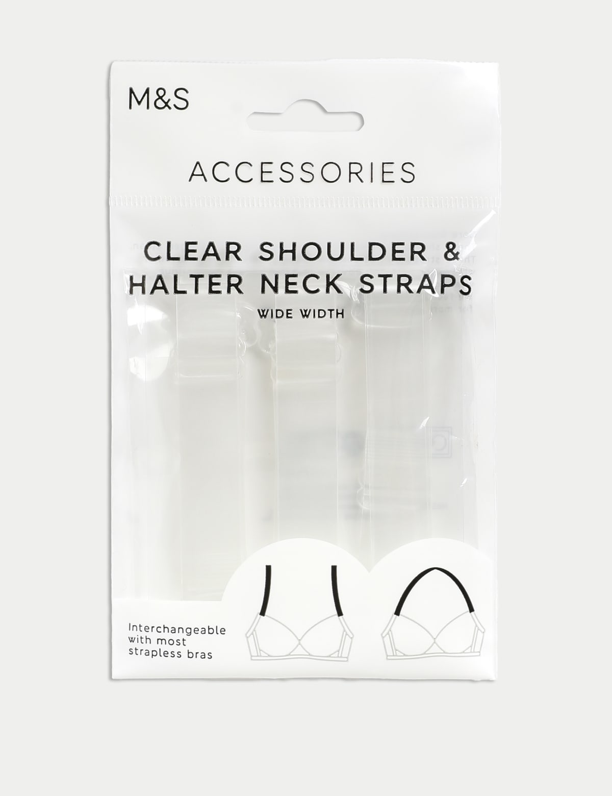 

Marks & Spencer Clear Wide Bra Straps (FEMALE, CLEAR)