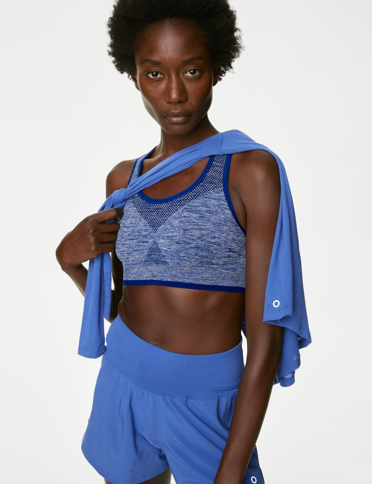 

Marks & Spencer Reversible Seamless Medium Support Sports Bra (FEMALE, COBALT, M)