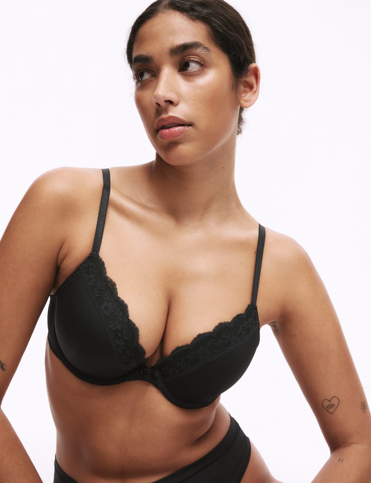 

Marks & Spencer Lace Wired Push-Up Bra (FEMALE, BLACK, 38-D)