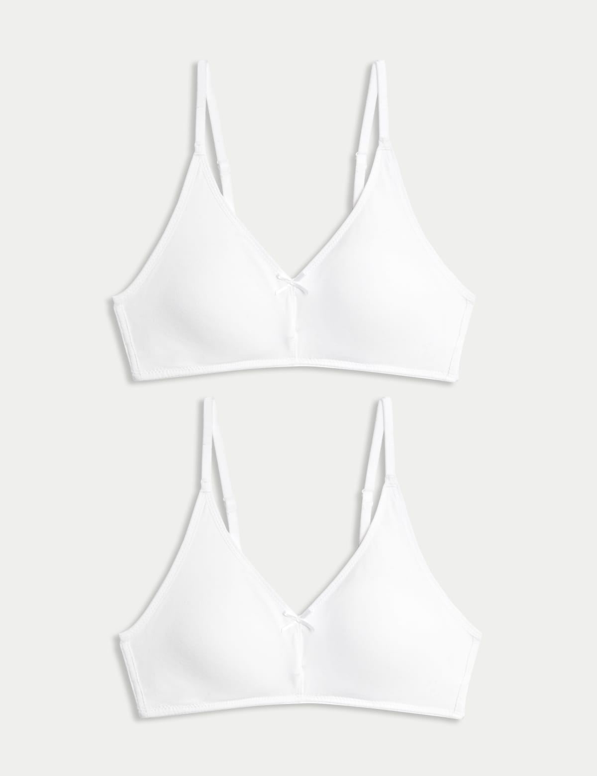

Marks & Spencer 2pk Non-Wired Full Cup First Bras AA-D (FEMALE, WHITE/WHITE, 28-A)