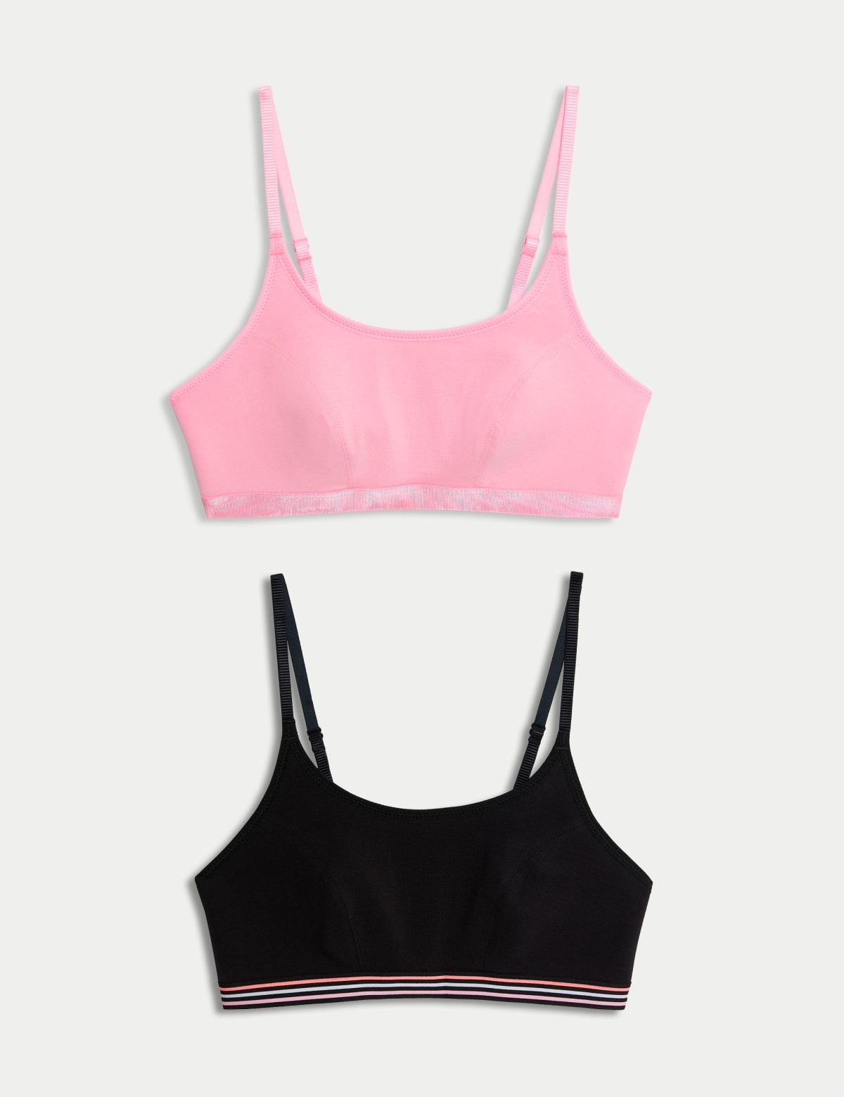 

Marks & Spencer 2pk Non Wired Crop Top First Bras (FEMALE, PINK MIX, 12)