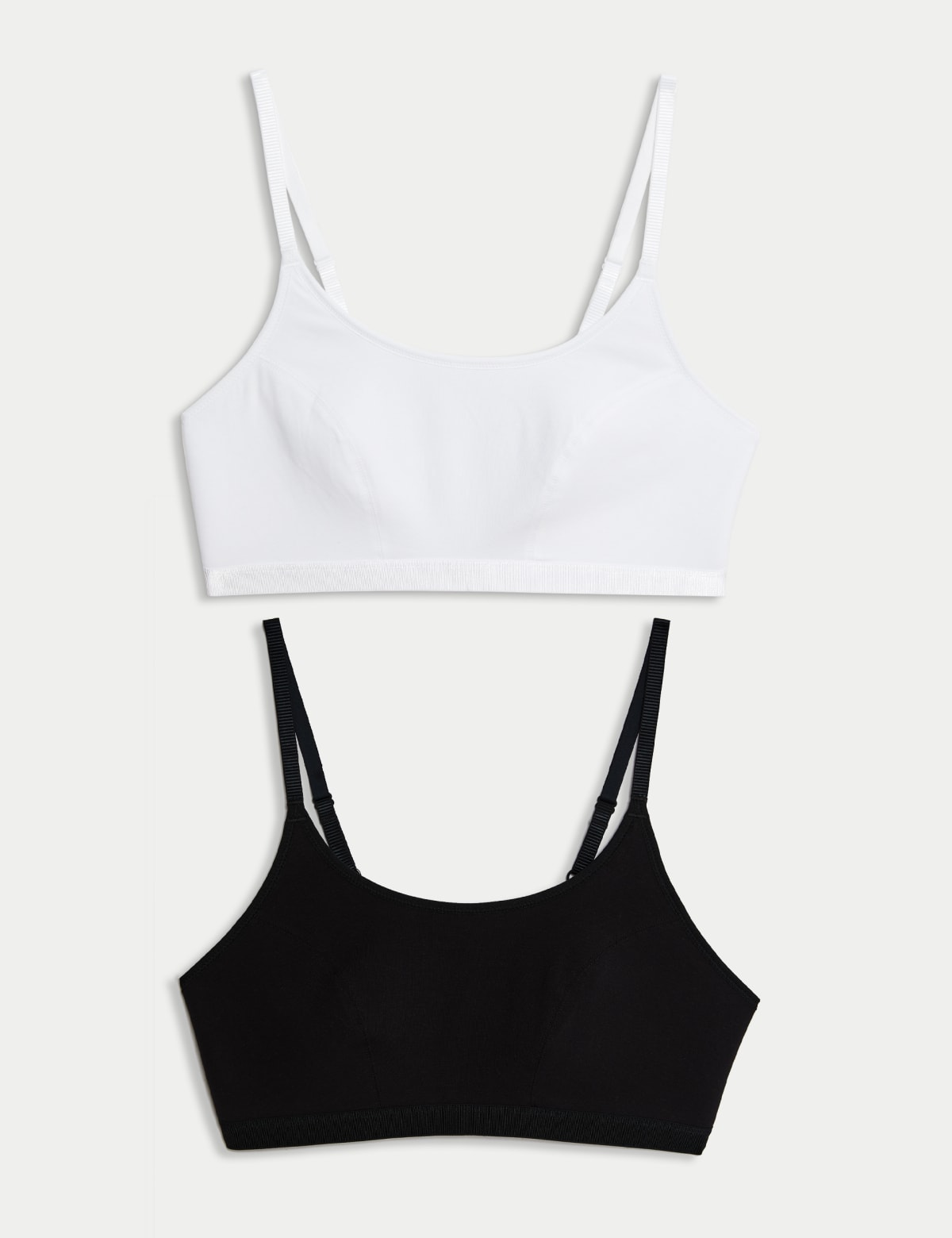 

Marks & Spencer 2pk Non Wired Crop Top First Bras (FEMALE, WHITE MIX, 8)