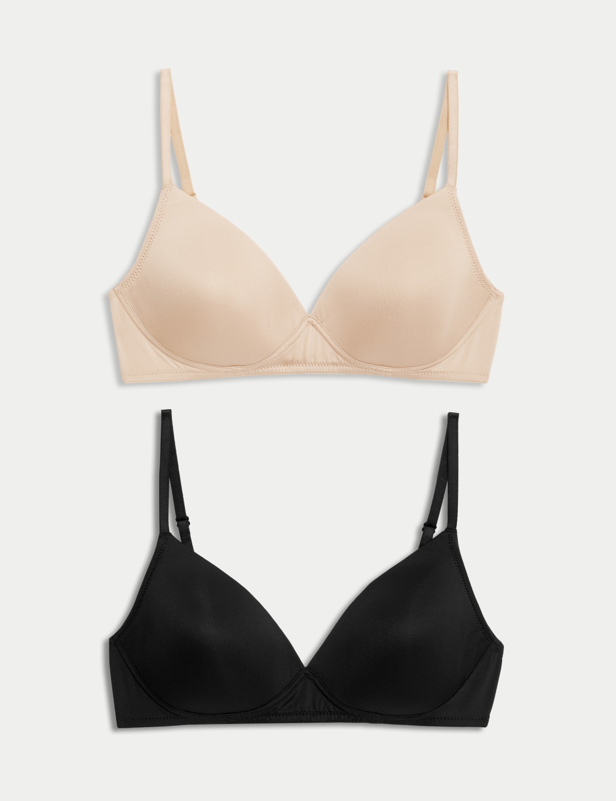 

Marks & Spencer 2pk Non Wired First Bra (FEMALE, ROSE QUARTZ, 28-B)