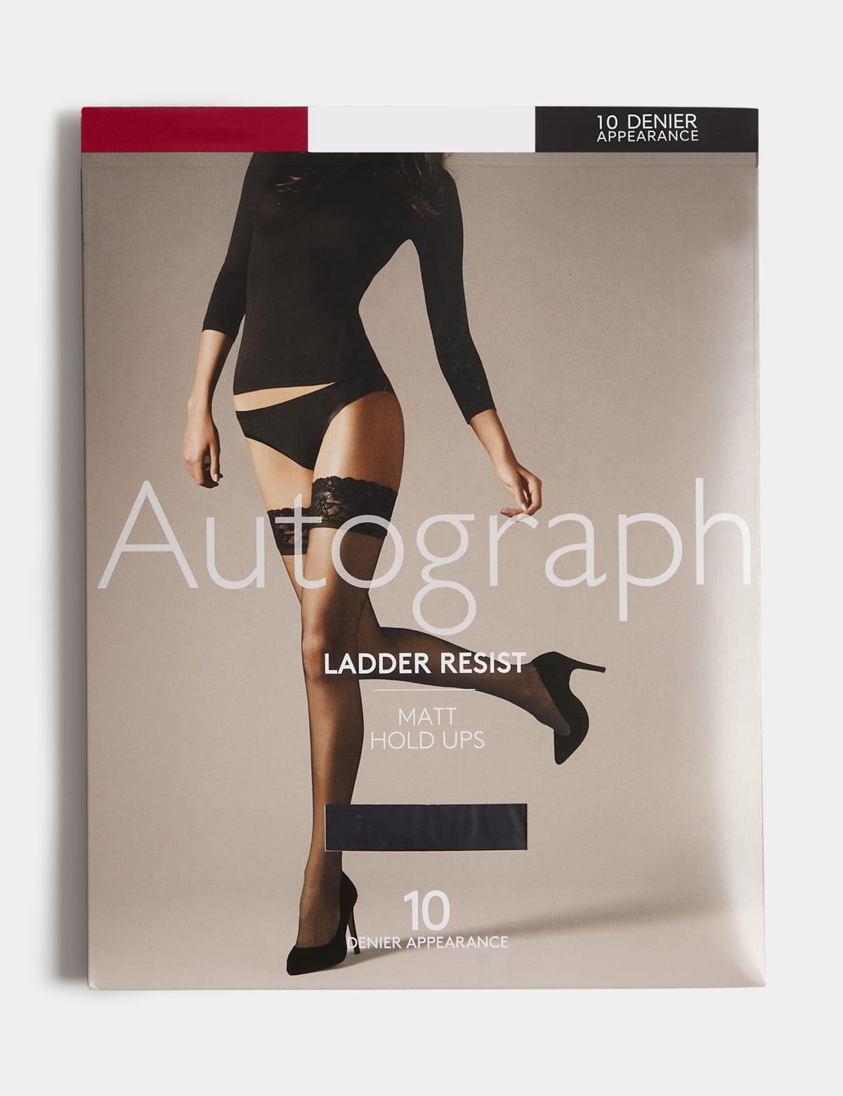 

Marks & Spencer 10 Denier Ladder Resist Matt Hold-ups (FEMALE, BLACK, M)