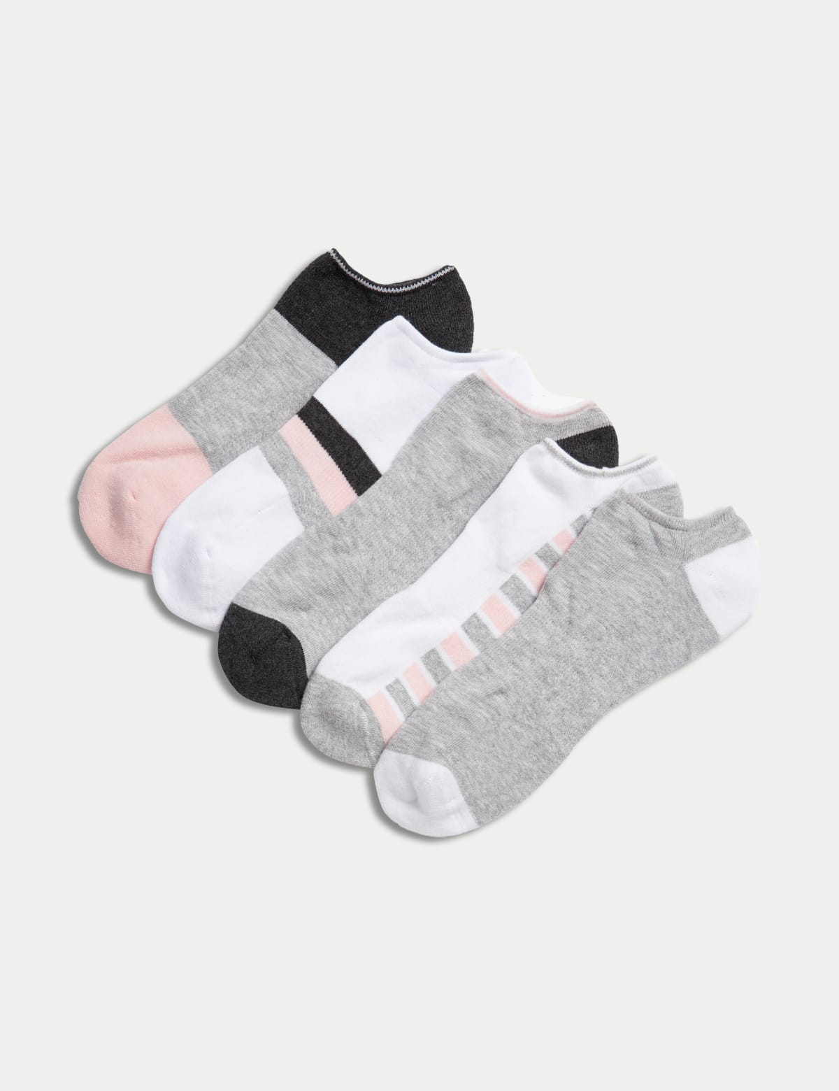 

Marks & Spencer 5pk Ultimate Comfort Trainer Liners™ (FEMALE, GREY MIX)