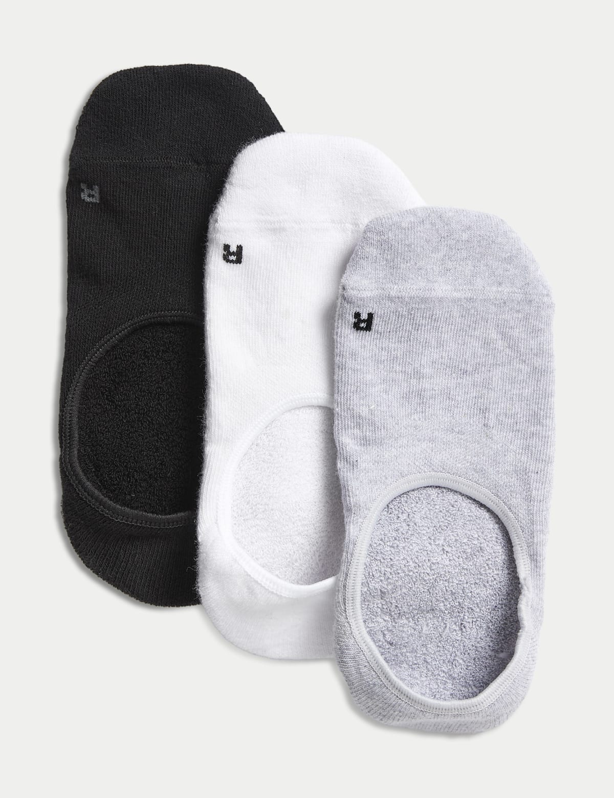 

Marks & Spencer 3pk Cotton Rich Footsies (FEMALE, GREY MIX)