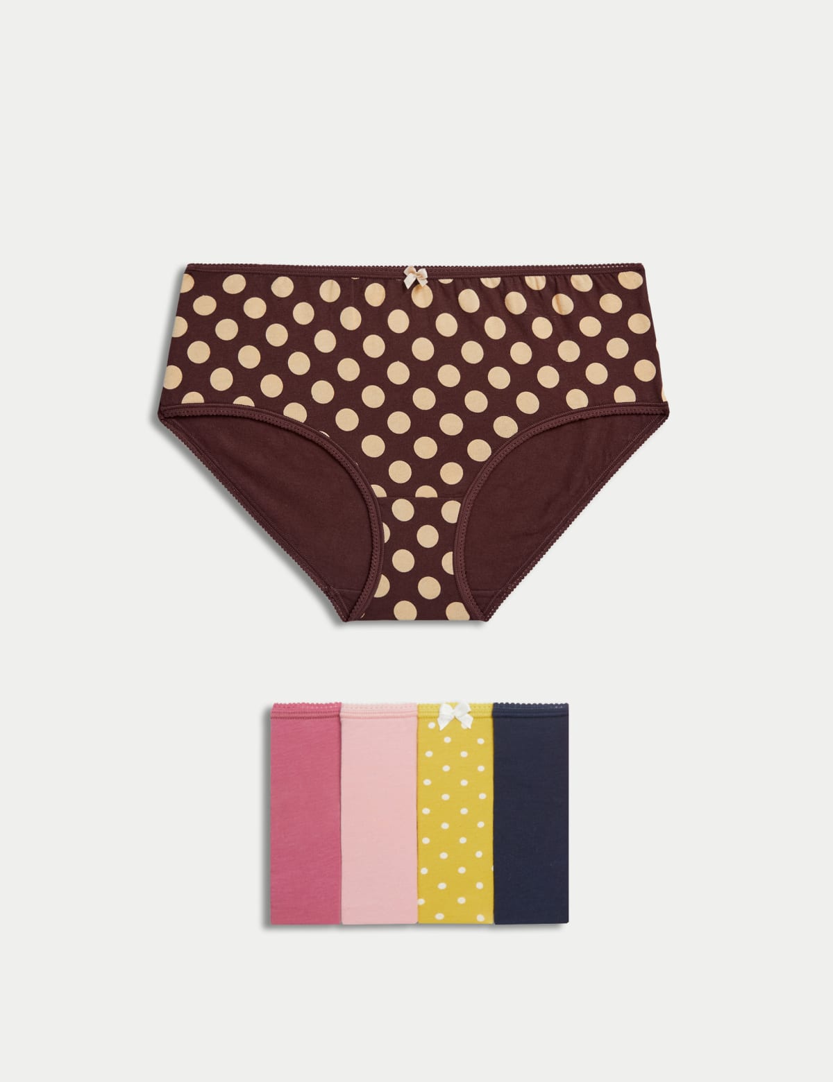 

Marks & Spencer Pack 5 Cotton Mix Knickers (FEMALE, ANTIQUE ROSE, 20)