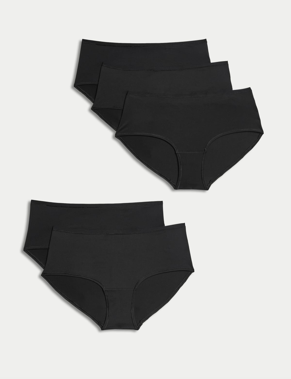 

Marks & Spencer 5pk No VPL Microfibre Low Rise Shorts (FEMALE, BLACK, 12)