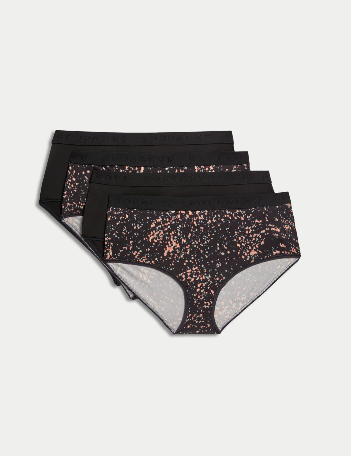 

Marks & Spencer 4pk No VPL High Rise Shorts (FEMALE, CHARCOAL MIX, 18)
