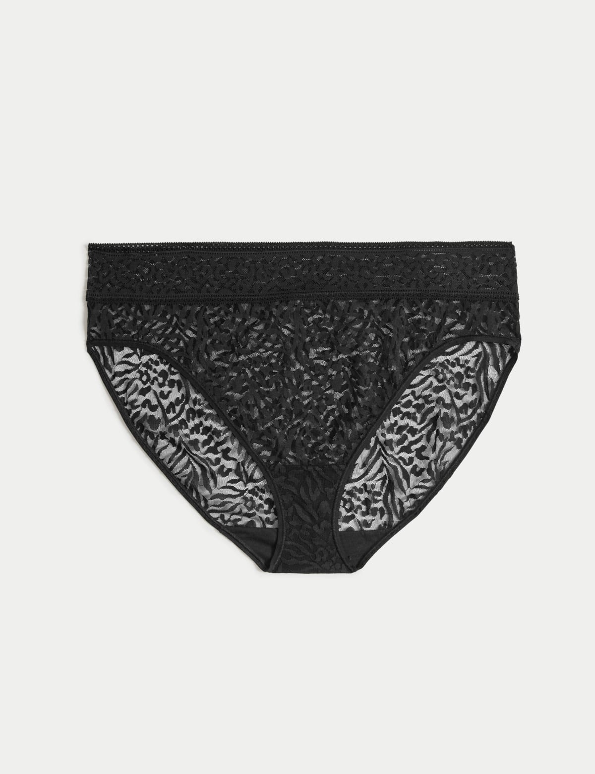 

Marks & Spencer All Over Lace High Leg Knickers (FEMALE, BLACK, XL)