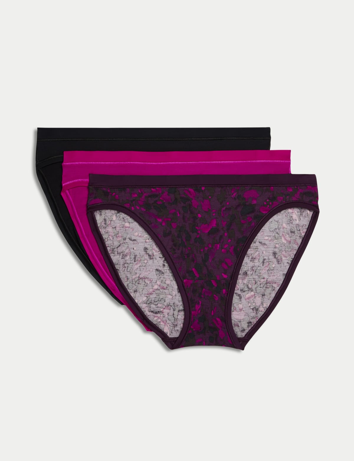 

Marks & Spencer 3pk Flexifit™ Modal High Leg Knickers (FEMALE, BLACKCURRANT, 20)