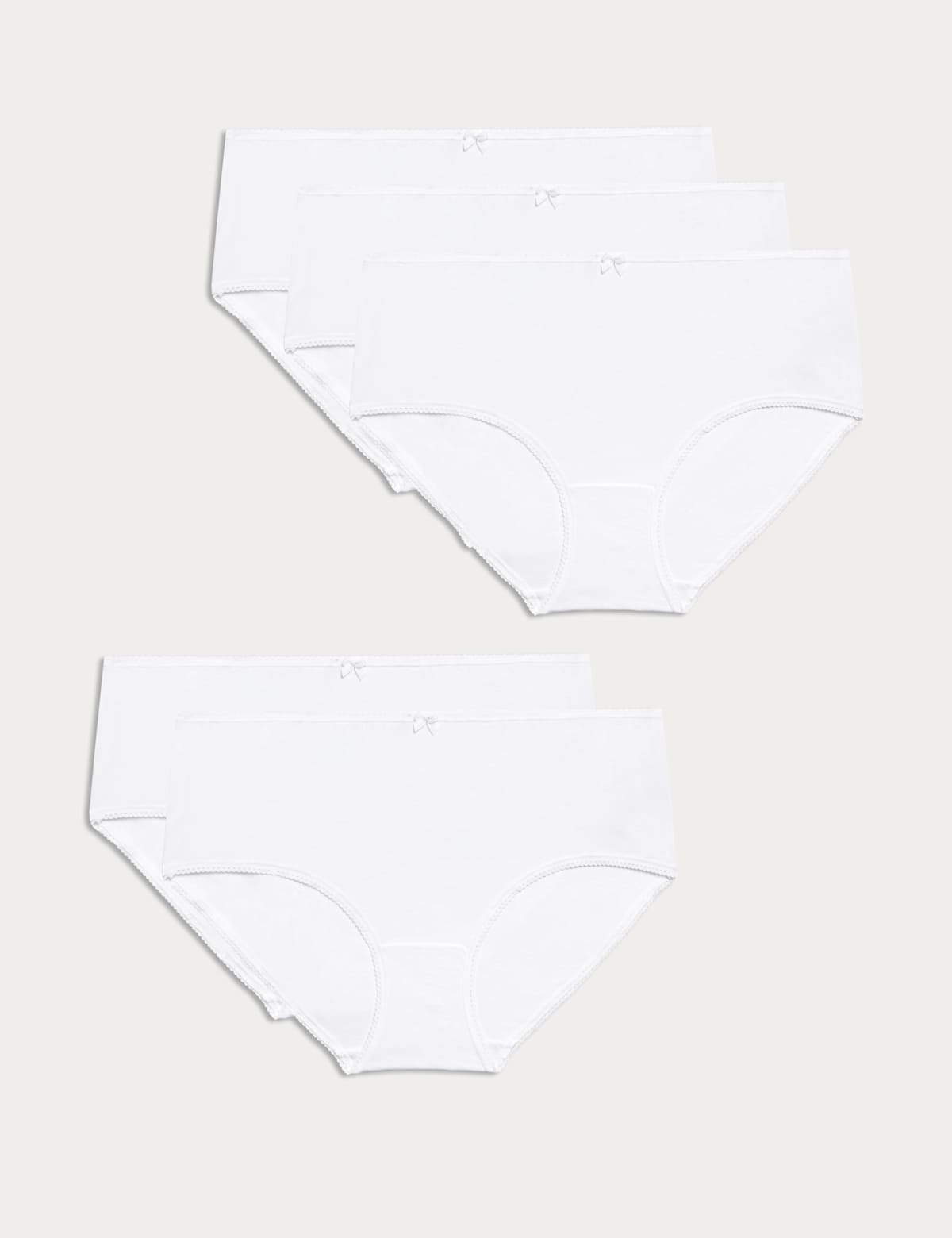 

Marks & Spencer 5pk Cotton Lycra® High Rise Shorts (FEMALE, WHITE, 8)