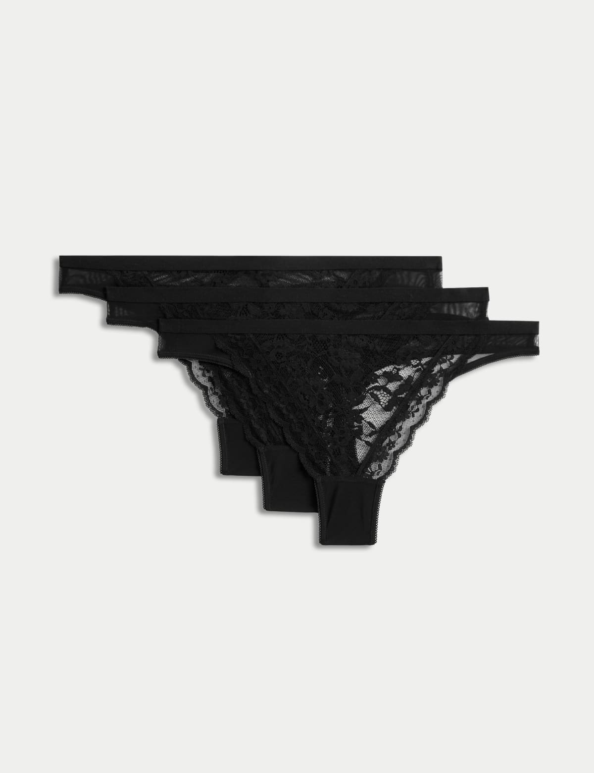 

Marks & Spencer 3pk Lace Thongs (FEMALE, BLACK, 8)