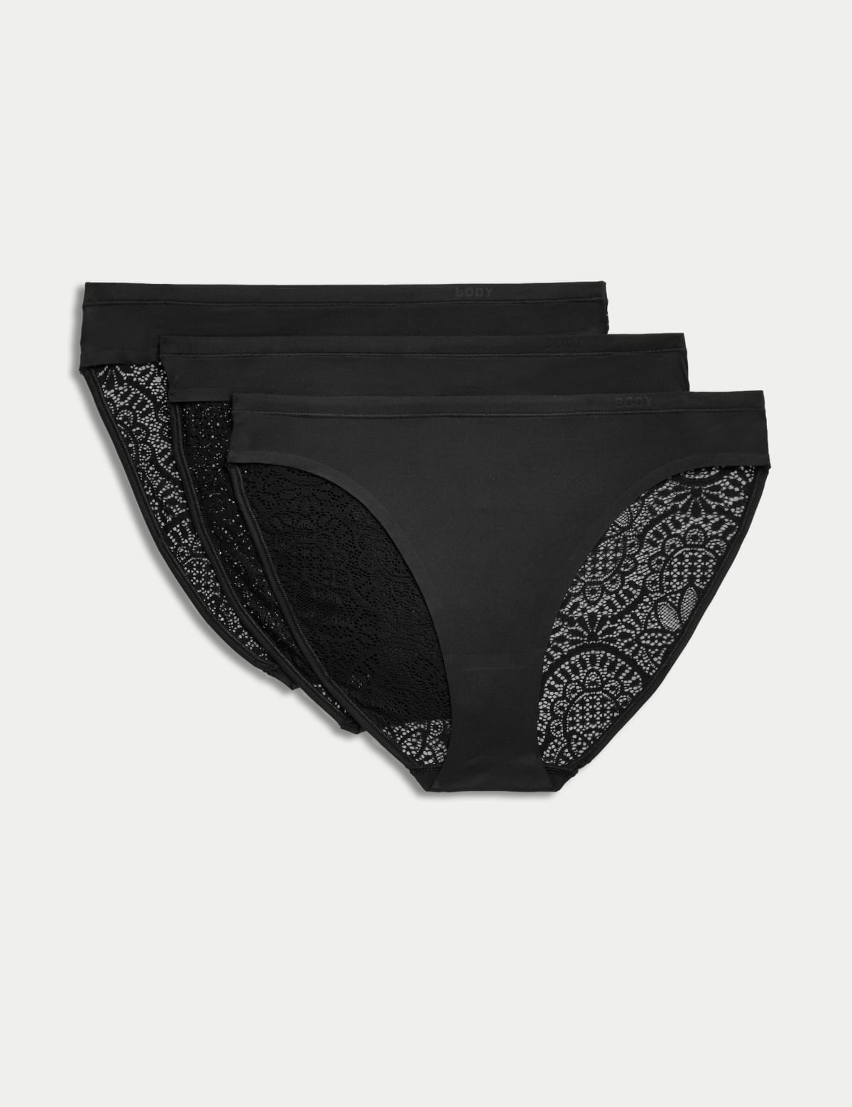 

Marks & Spencer 3pk Body Soft™ High Leg Knickers (FEMALE, BLACK, 14)