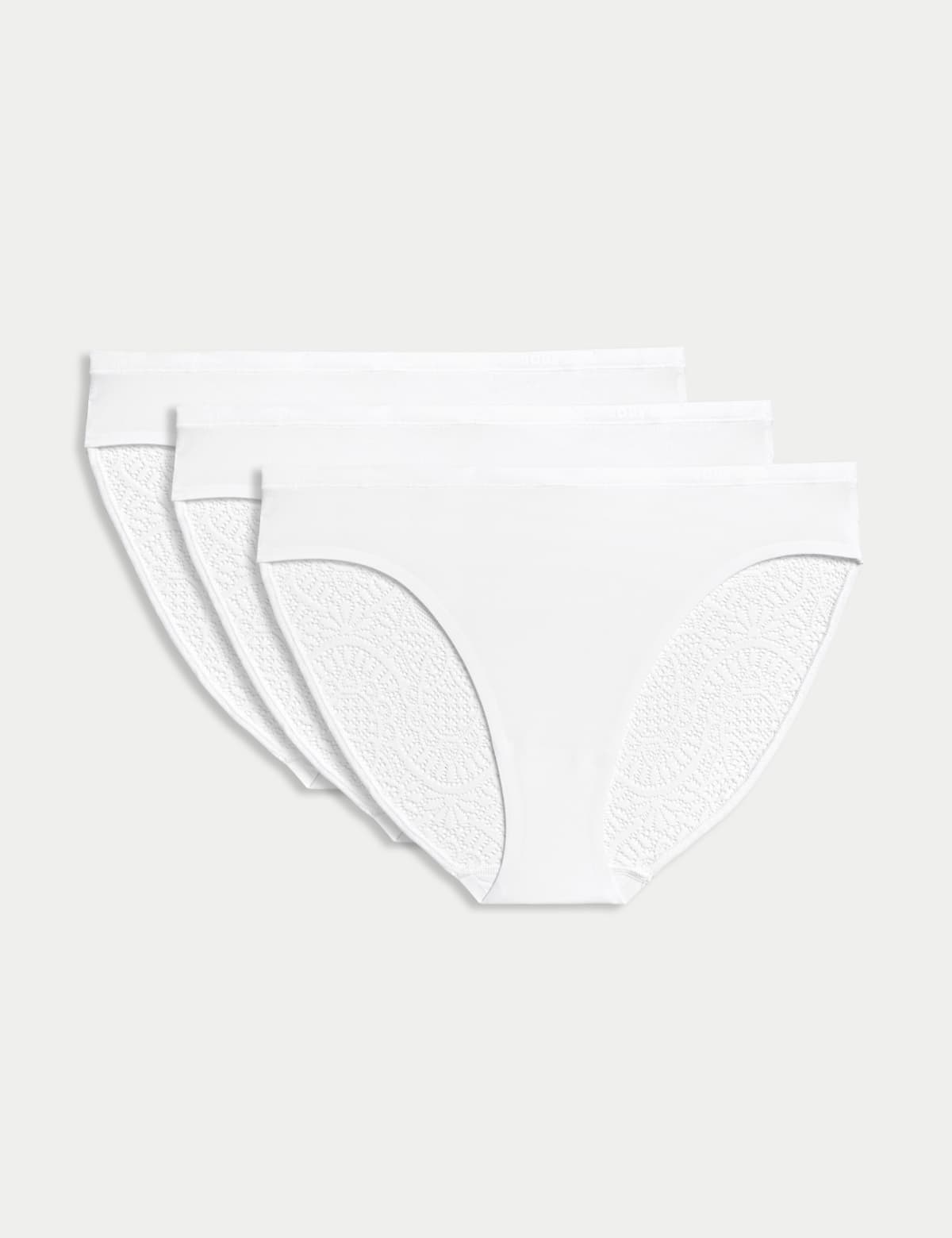

Marks & Spencer 3pk Body Soft™ High Leg Knickers (FEMALE, WHITE, 10)
