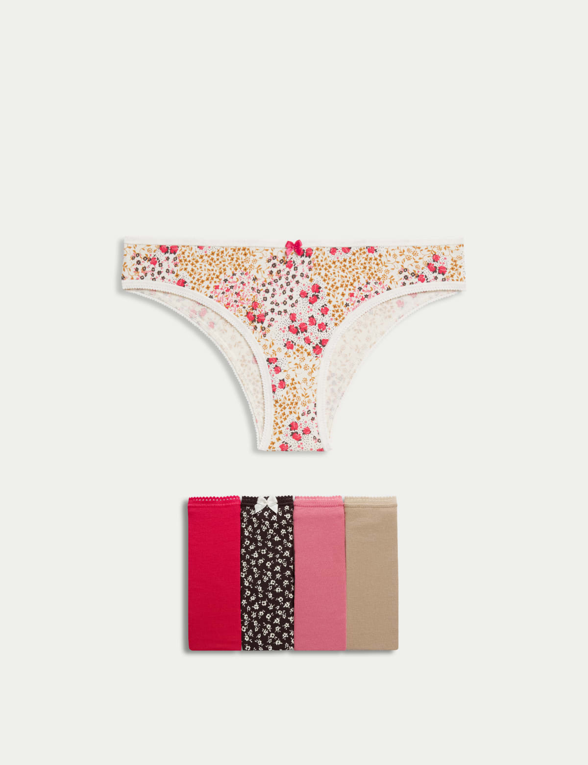 

Marks & Spencer 5pk Cotton Lycra™ Brazilian Knickers (FEMALE, DUSTY BLUE, 10)
