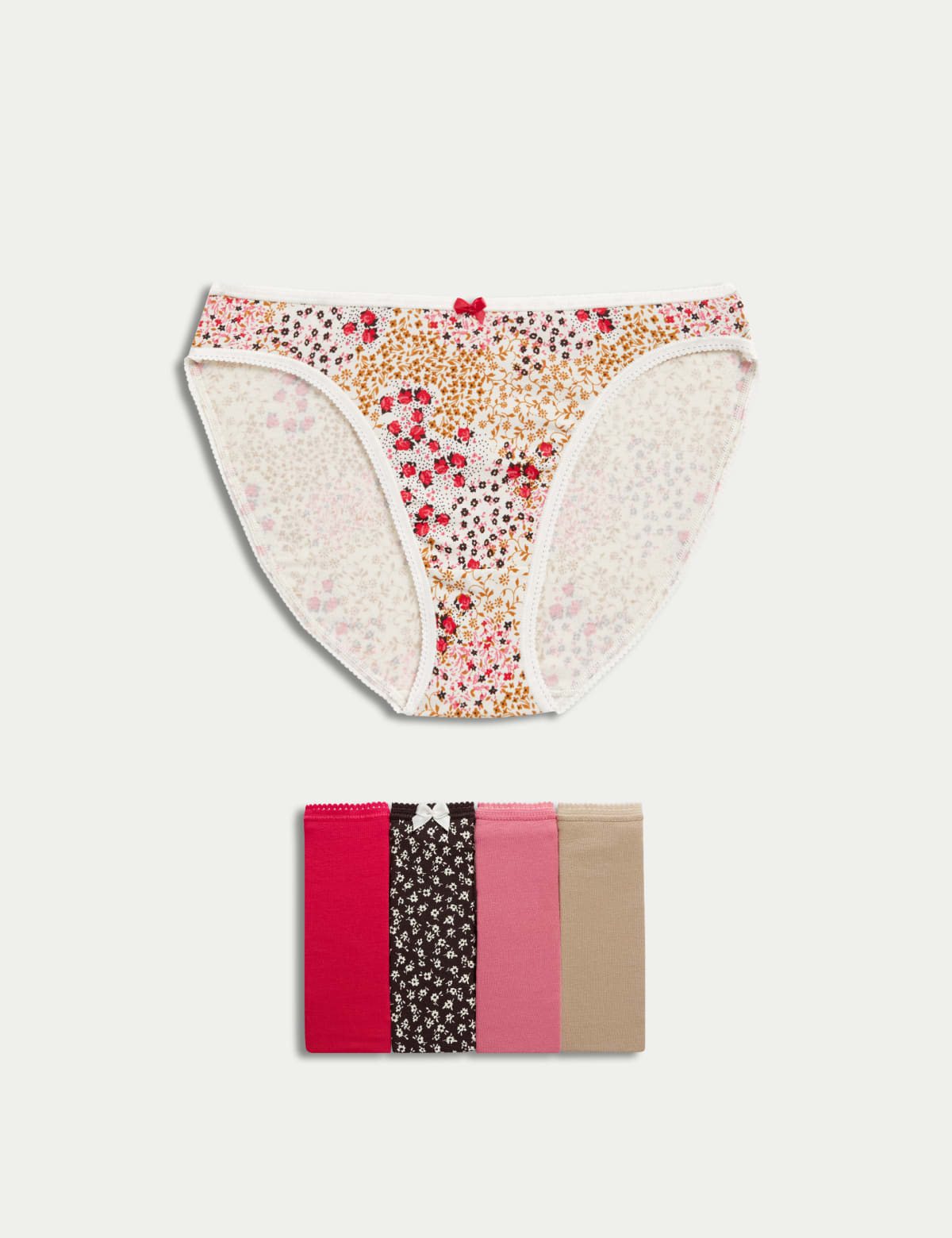 

Marks & Spencer 5pk Cotton Lycra™ High Leg Knickers (FEMALE, ROSE PINK, 14)