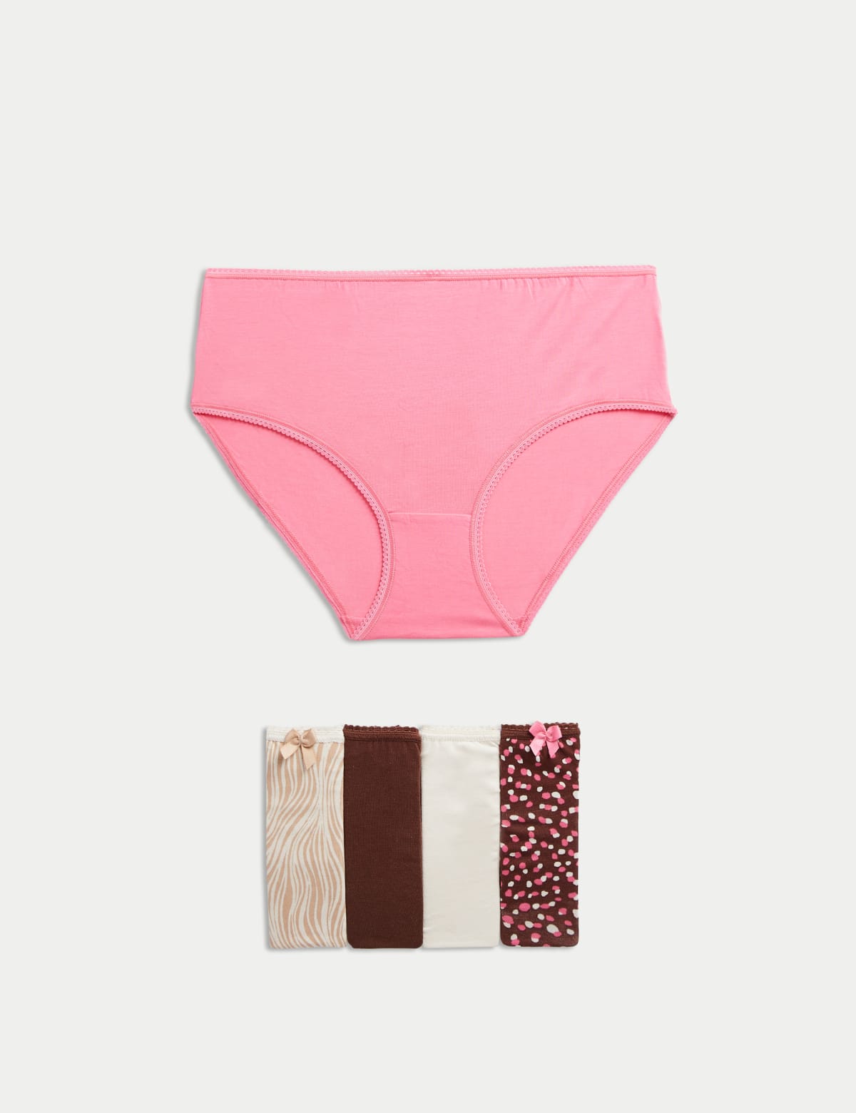 

Marks & Spencer 5pk Cotton Lycra™ High Rise Shorts (FEMALE, BLUSH PINK, 16)