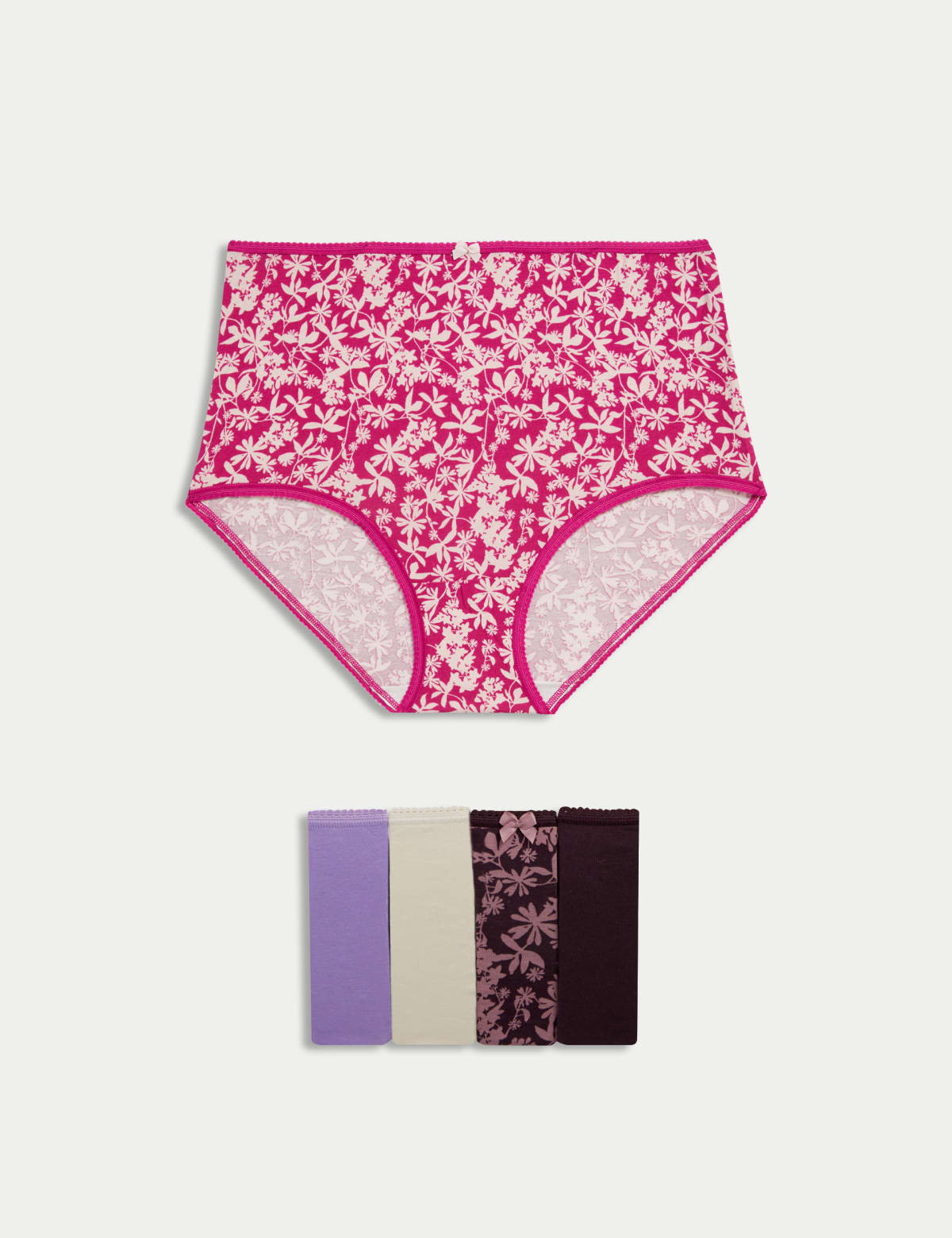 

Marks & Spencer 5pk Cotton Lycra™ Full Briefs (FEMALE, DARK LILAC, 8)