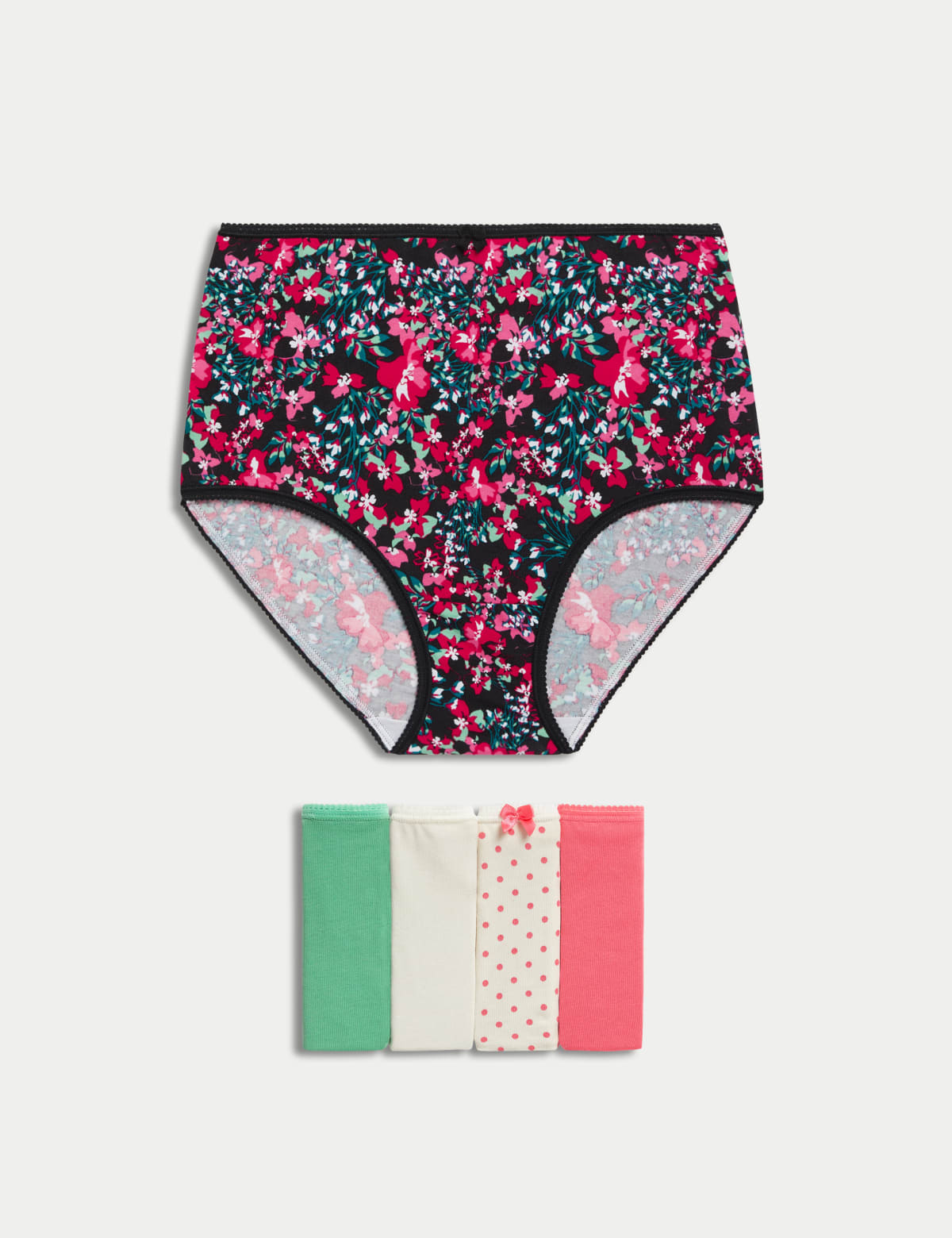 

Marks & Spencer 5pk Cotton Lycra™ Full Briefs (FEMALE, GREEN/PINK, 14)