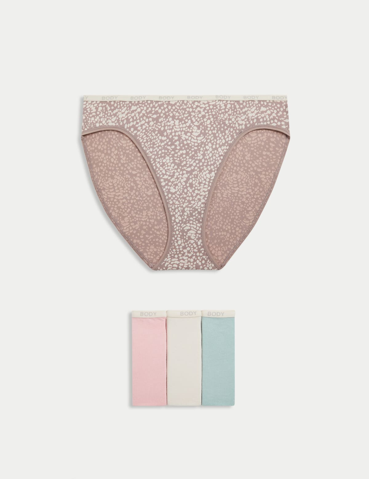 

Marks & Spencer 4pk Cotton Rich High Leg Knickers (FEMALE, COOL PINK, 20)