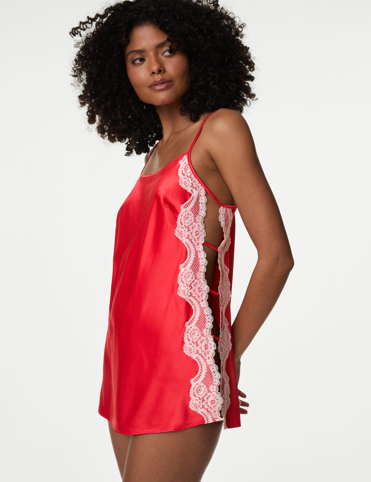 

Marks & Spencer Alannah Satin & Lace Slip (FEMALE, BRIGHT RED, 12)