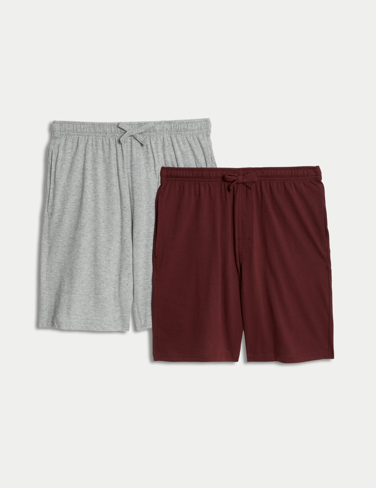 

Marks & Spencer 2pk Pure Cotton Pyjama Shorts (MALE, BURGUNDY MIX, L)