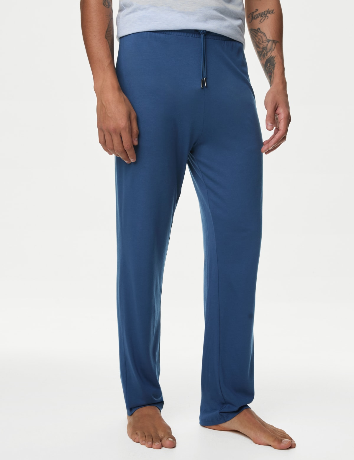 

Marks & Spencer Supima® Cotton Modal Pyjama Bottoms (MALE, LIGHT DENIM, S)