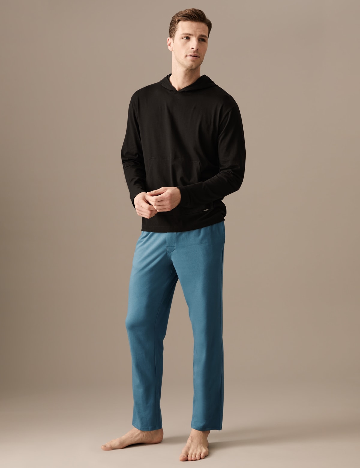 

Marks & Spencer Supima® Cotton Blend Supersoft Pyjama Bottoms (MALE, TURQUOISE, S)