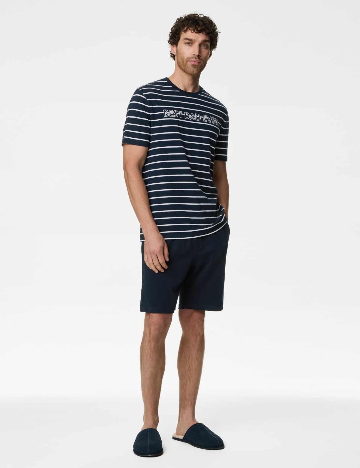 

Marks & Spencer Pure Cotton Best Dad Ever Pyjama Set (MALE, NAVY MIX, XXL)