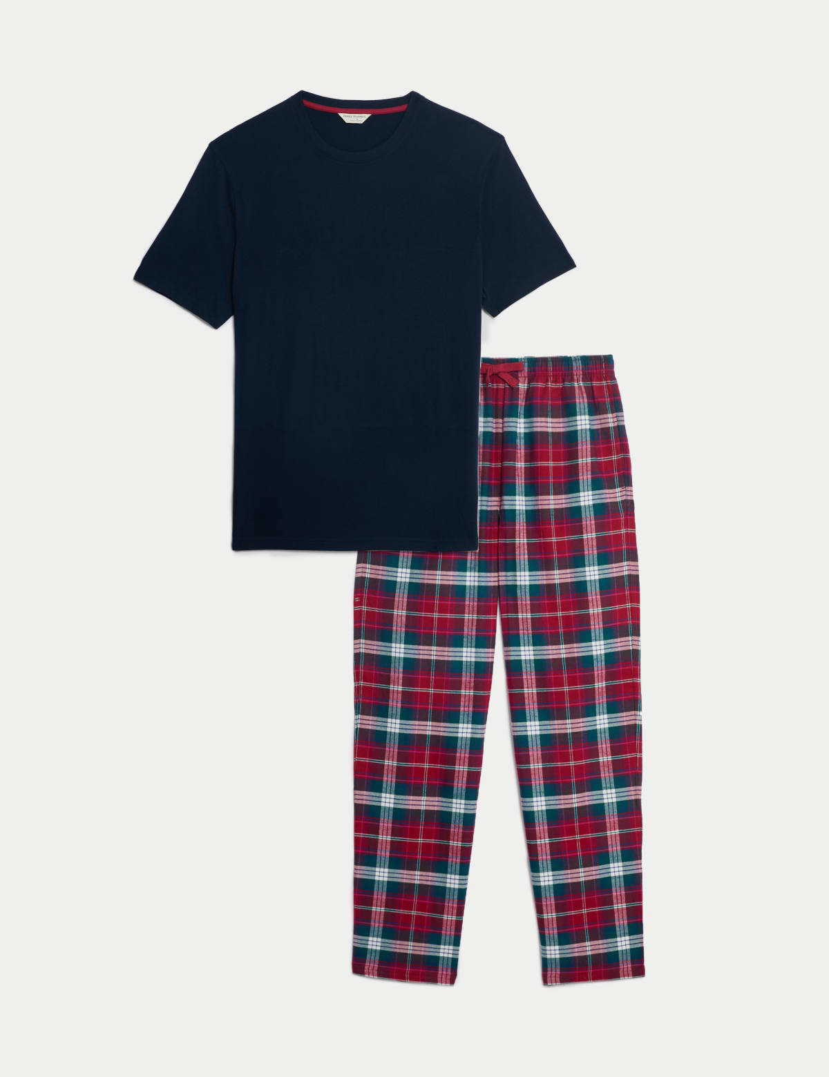 

Marks & Spencer Pure Cotton Pyjama Set (MALE, RED MIX, XL)