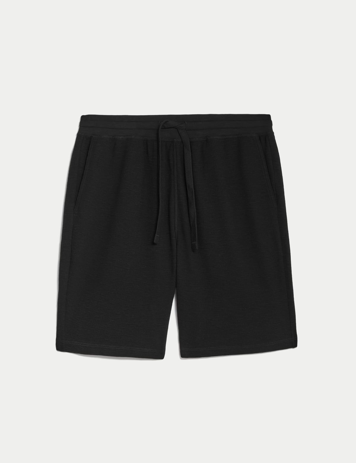 

Marks & Spencer Pure Cotton Waffle Loungewear Shorts (MALE, BLACK, S)