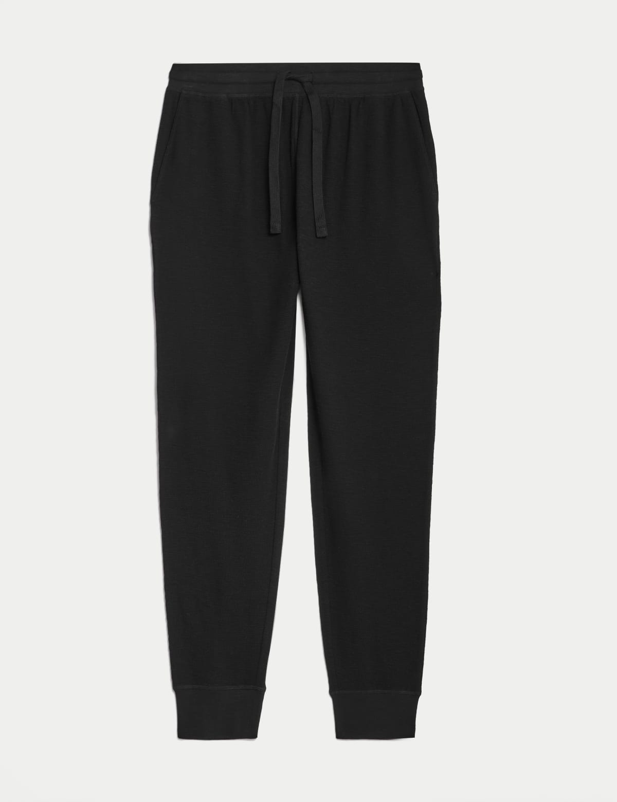 

Marks & Spencer Pure Cotton Waffle Jogger Bottoms (MALE, BLACK, L)