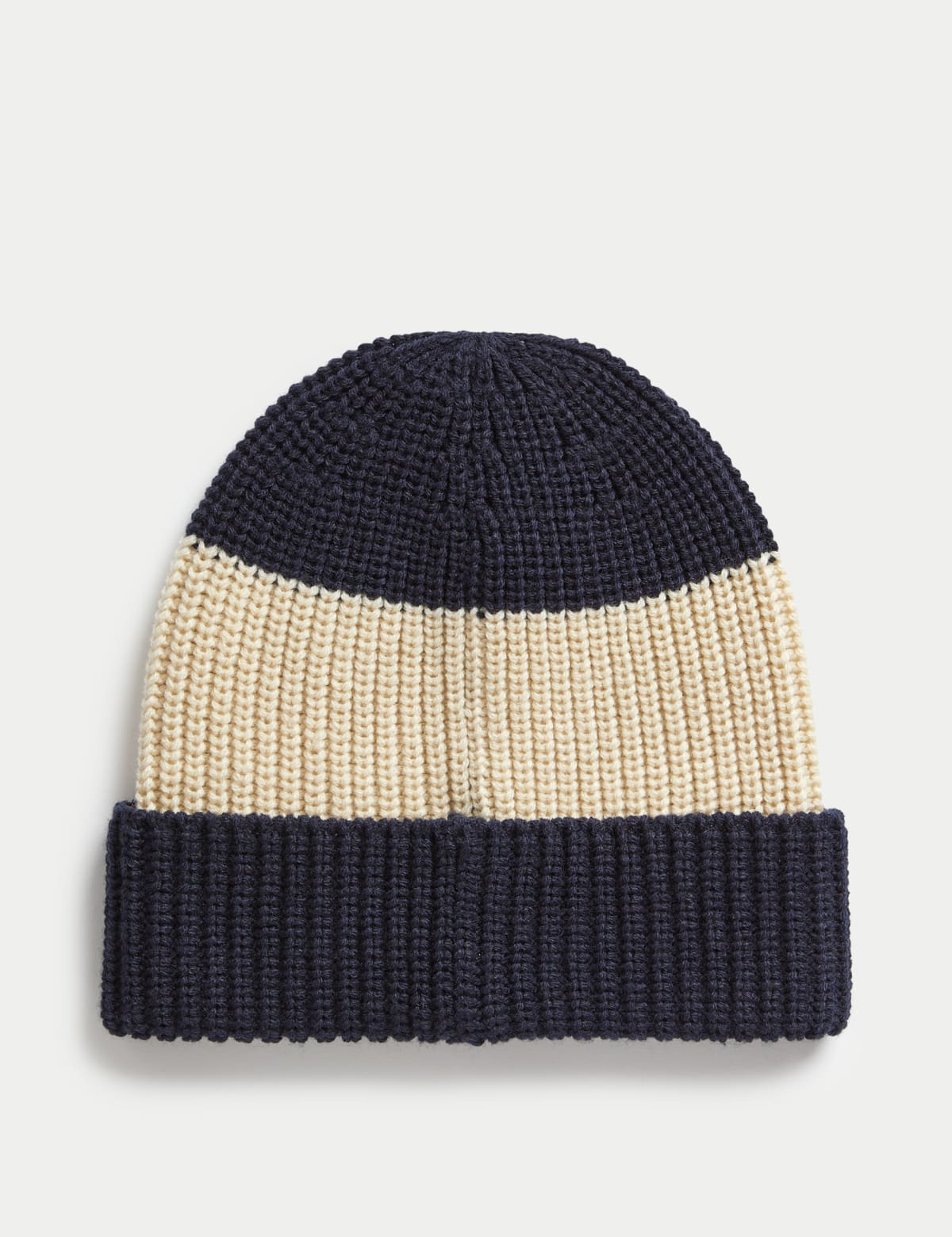 

Marks & Spencer Striped Beanie Hat (MALE, NAVY MIX)