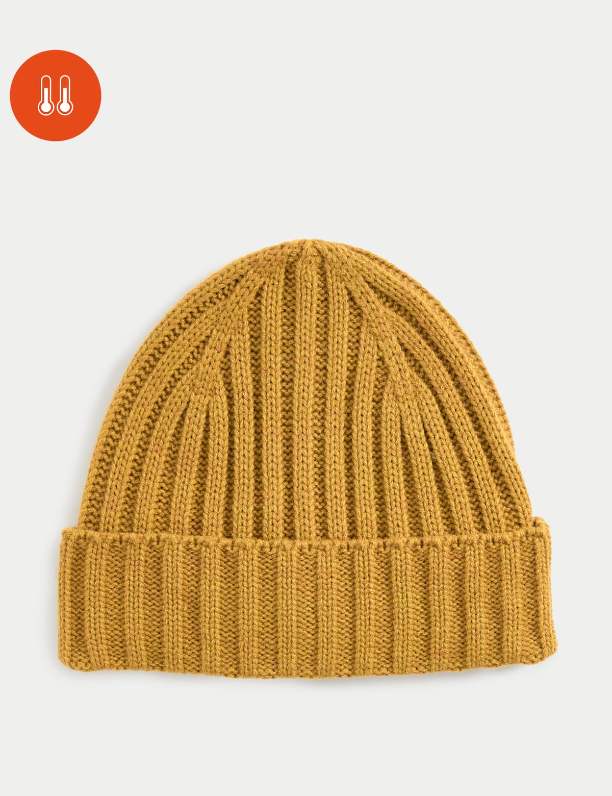 

Marks & Spencer Ribbed Knitted Beanie Hat (MALE, YELLOW)